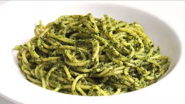 Video Espagueti al Pesto | Receta Deliciosa muy Fácil y Rápida in English
