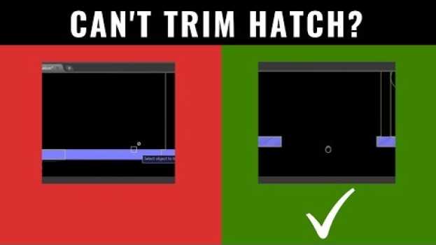 Видео AutoCAD Tricks to Trim Hatches - Cannot Trim Hatch? WATCH THIS |P3V4 на русском