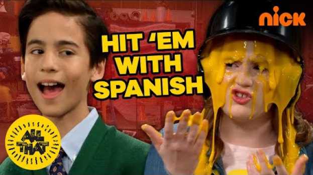 Video She's Covered In CHEESE! Hitem' With Spanish | All That en français
