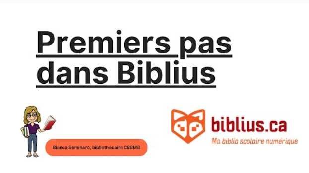 Video Premiers pas dans Biblius en français