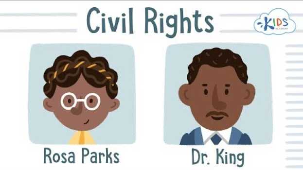 Video Civil Rights Act of 1964 | Montgomery Bus Boycott for Kids | Rosa Parks and Martin Luther King em Portuguese