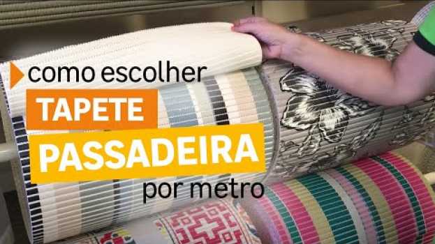 Video Como escolher tapete passadeira por metro en français