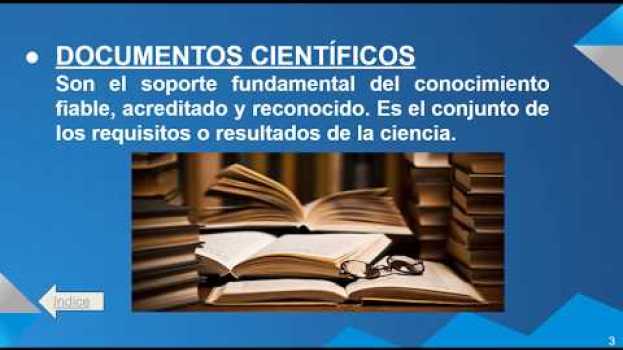 Video Como usar los documentos Científicos (Parte 1) em Portuguese