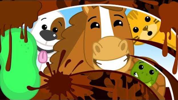 Video A Limpiar a los Animalitos | Juegos y Canciones Infantiles  | Plim Plim em Portuguese