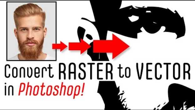 Video Photoshop: How to Convert Faces into Super-Sharp, VECTOR Portraits. en français