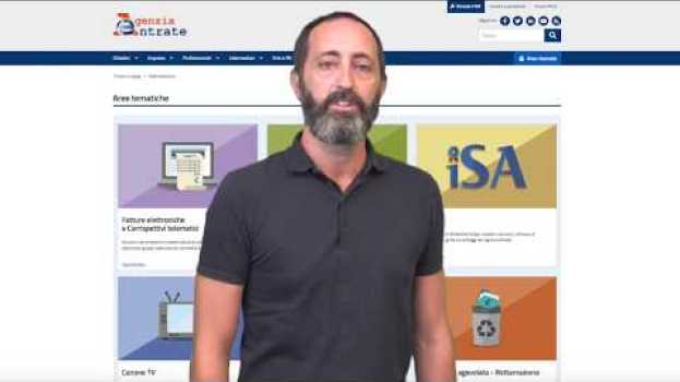 Video L'adesione al servizio di consultazione delle fatture elettroniche em Portuguese