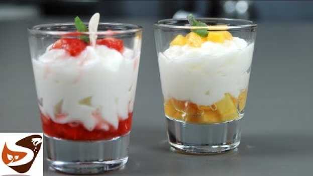 Video Mousse di ricotta -Dolce estivo con fragole e pesche  – Dessert facilissimo, senza cottura in English