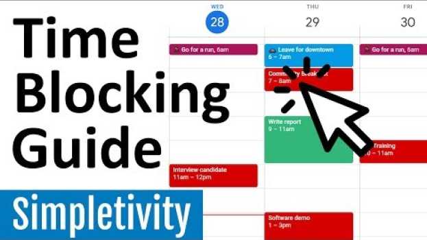 Video Time Blocking with Google Calendar (Tutorial & Tips) en français