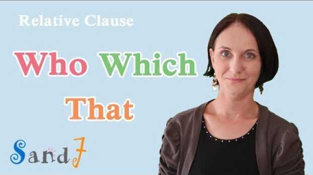 Video Who, Which, That - Relative Clause - Part 1 (English Grammar) in Deutsch