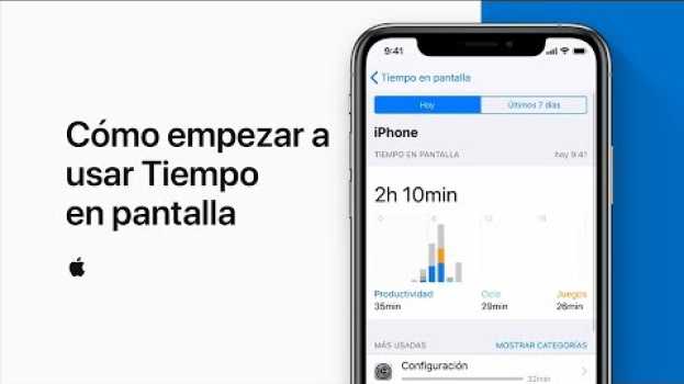 Video Cómo empezar a usar Tiempo en pantalla – Soporte técnico de Apple in English