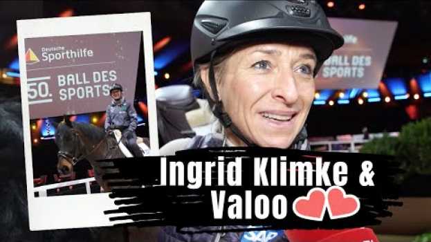 Video Ingrid Klimke reitet Valoo? - das Pferd von Lisa Röckener? Ball des Sports 2020! en français