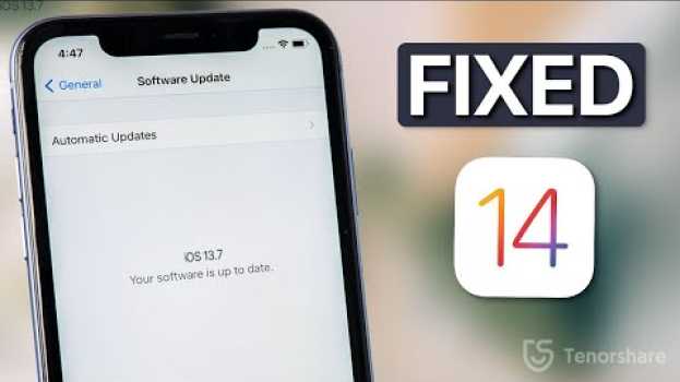 Video iOS 14 Update Not Showing Up on iPhone/Your Software is Up to Date? Here is the Fix en français
