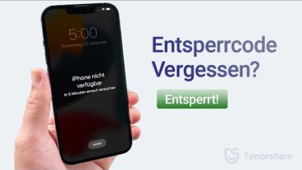 Video iPhone Entsperrcode Vergessen? So entsperren Sie Ihr iPhone ohne Code! in English