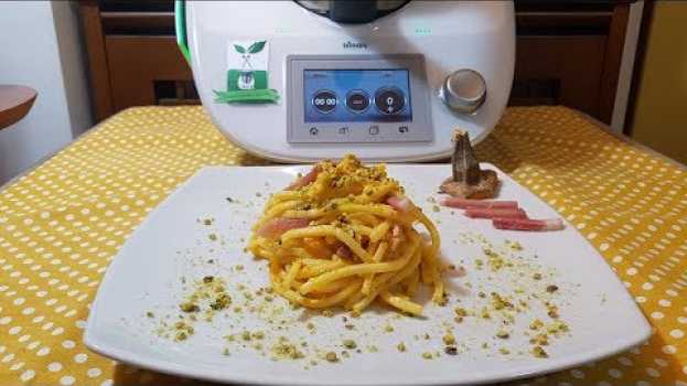 Video Pasta con crema di zucca speck e pistacchi per bimby TM6 TM5 TM31 in English