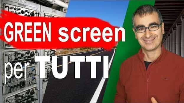 Видео Come Sostituire lo Sfondo di un Video col Chroma Key - Green Screen Tutorial Italiano на русском