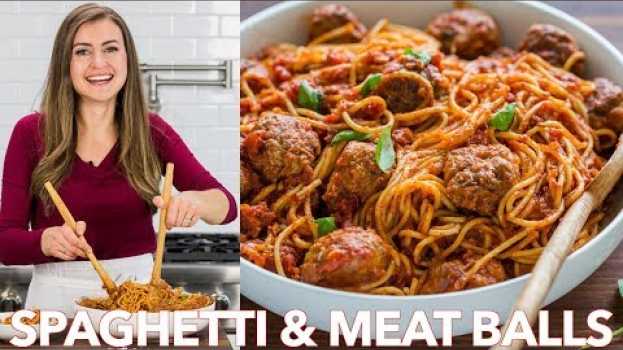 Video How To Make Spaghetti and Meatballs Recipe | Homemade Marinara Sauce na Polish