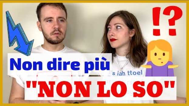 Video Smettila di Dire "NON LO SO": è Noioso! Impara le Alternative per ESPRIMERE IGNORANZA in ITALIANO 😂 na Polish