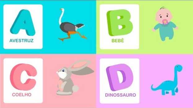 Видео Alfabeto infantil - Aprendendo palavras com as letras do alfabeto - Educativo infantil на русском