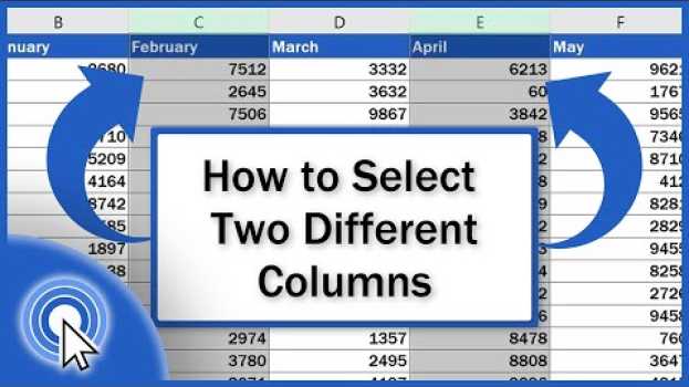 Video How to Select Two Different Columns in Excel at the Same Time en Español