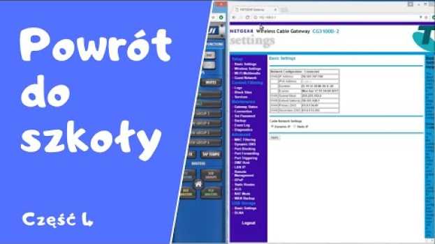 Video Soundcraft Ui24R tutorial "Podłączenie zewnętrznego rutera" część 4 in Deutsch