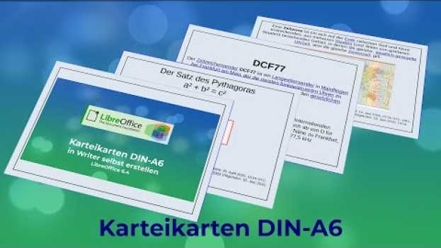 Video Karteikarten DIN-A6 in Writer - LibreOffice 6.4 (German/Deutsch) su italiano