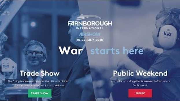 Video War Starts Here: Farnborough action 2018 em Portuguese