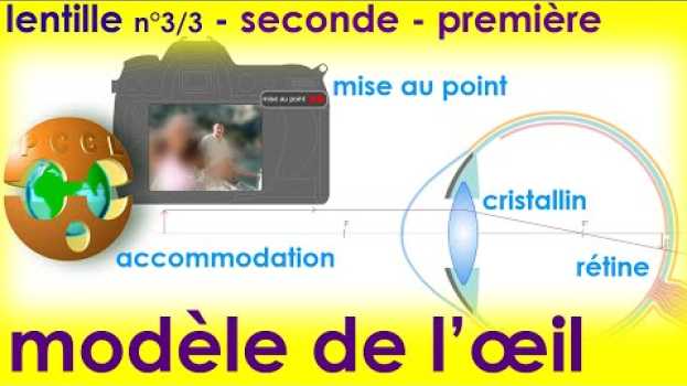 Video Lentille convergente - 3/3 : Modèle de l’œil | SECONDE (accommodation) PREMIÈRE (mise au point) in Deutsch