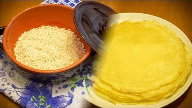 Video Crespelle di riso (crêpes). Crespelle senza glutine.  Gluten free. 🌾 em Portuguese